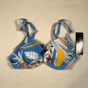 CATALINA Twist Front Floral Swimsuit Bikini Top, XS